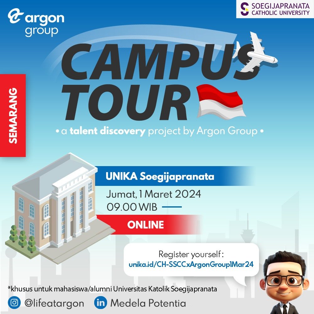 Flyer Campus Hiring SSCC SCU x Argon Group 1 Maret 2024